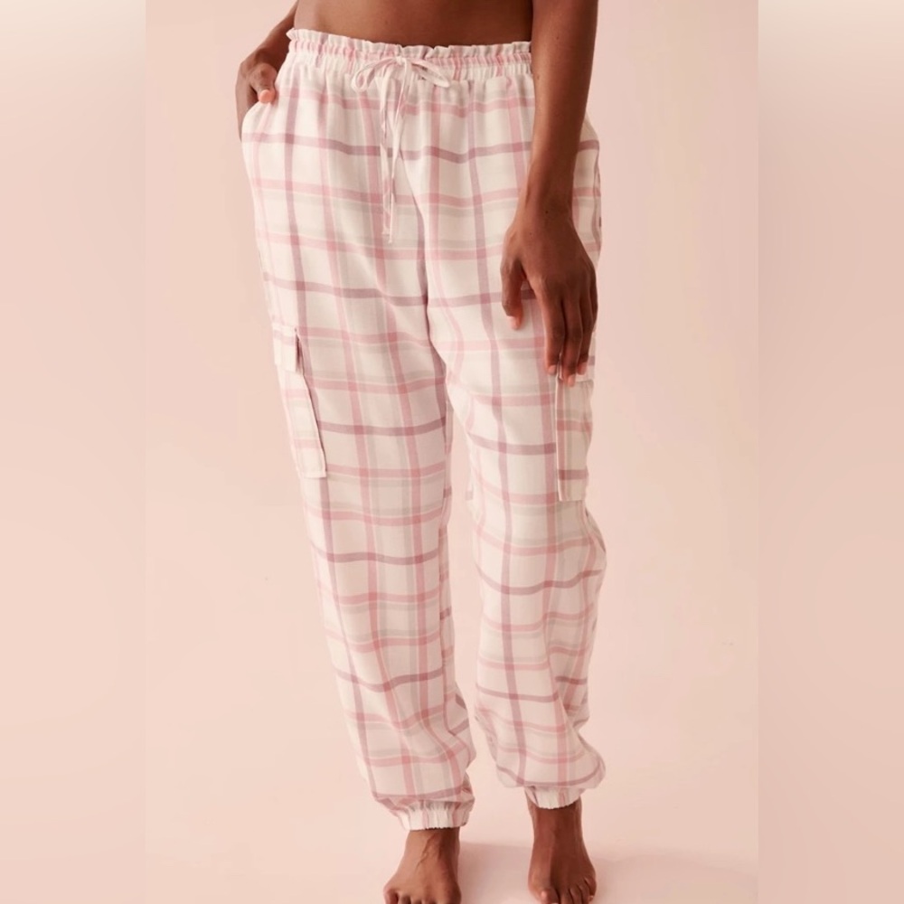 *2/$15* Plaid Jogger pj  M